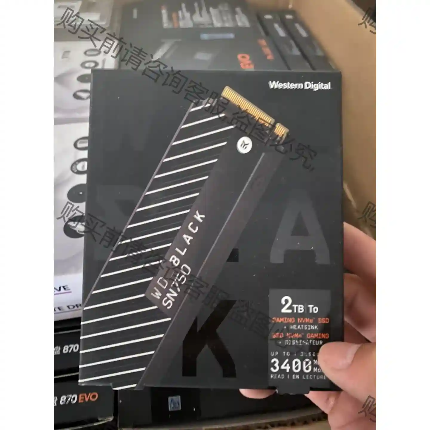 西数sn750 2t硬盘 m.2硬盘 nvme硬盘盒2t硬 先议价 包上机好用