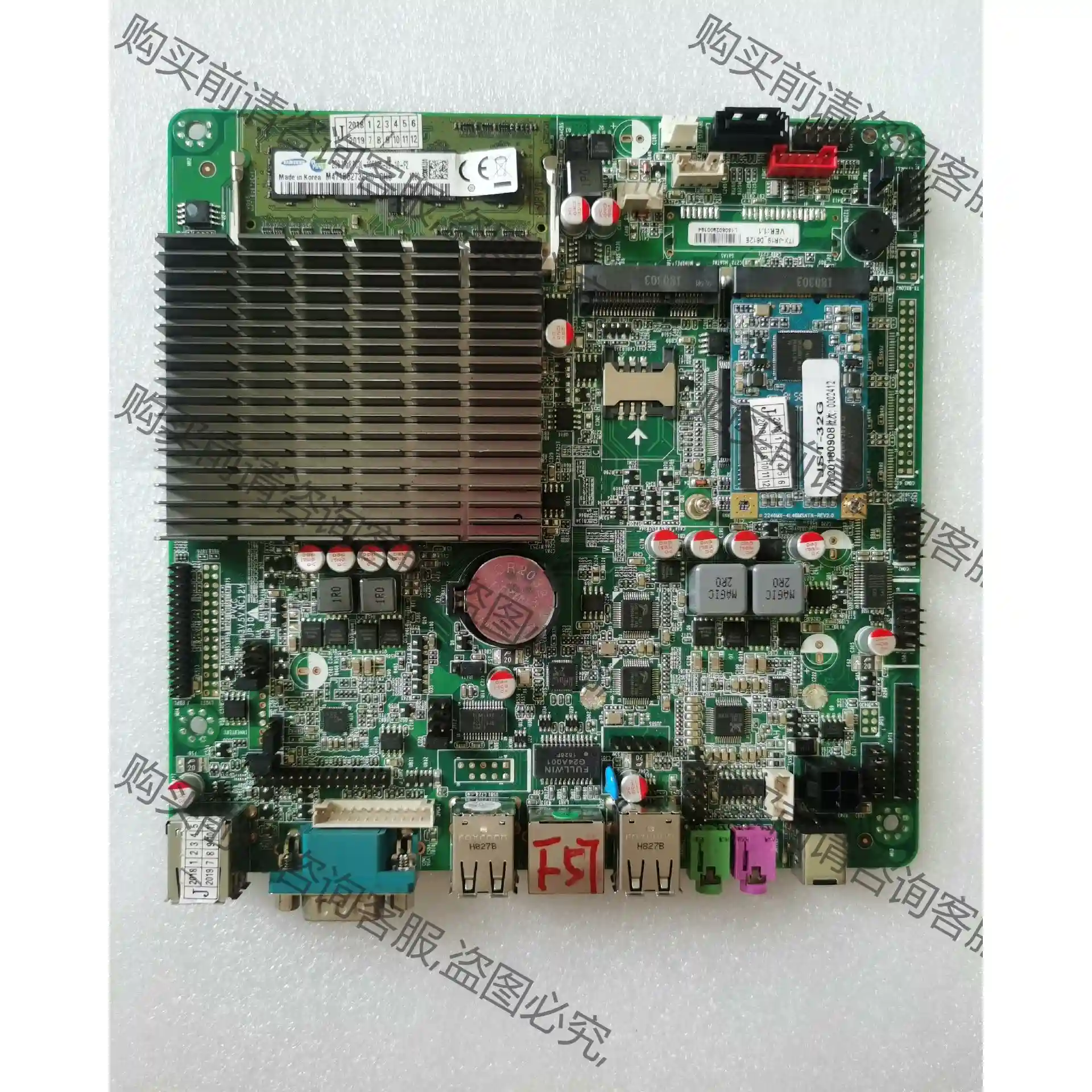 研域工控ITX-JR19-D812E J1800集成CPU先议价包上机好用