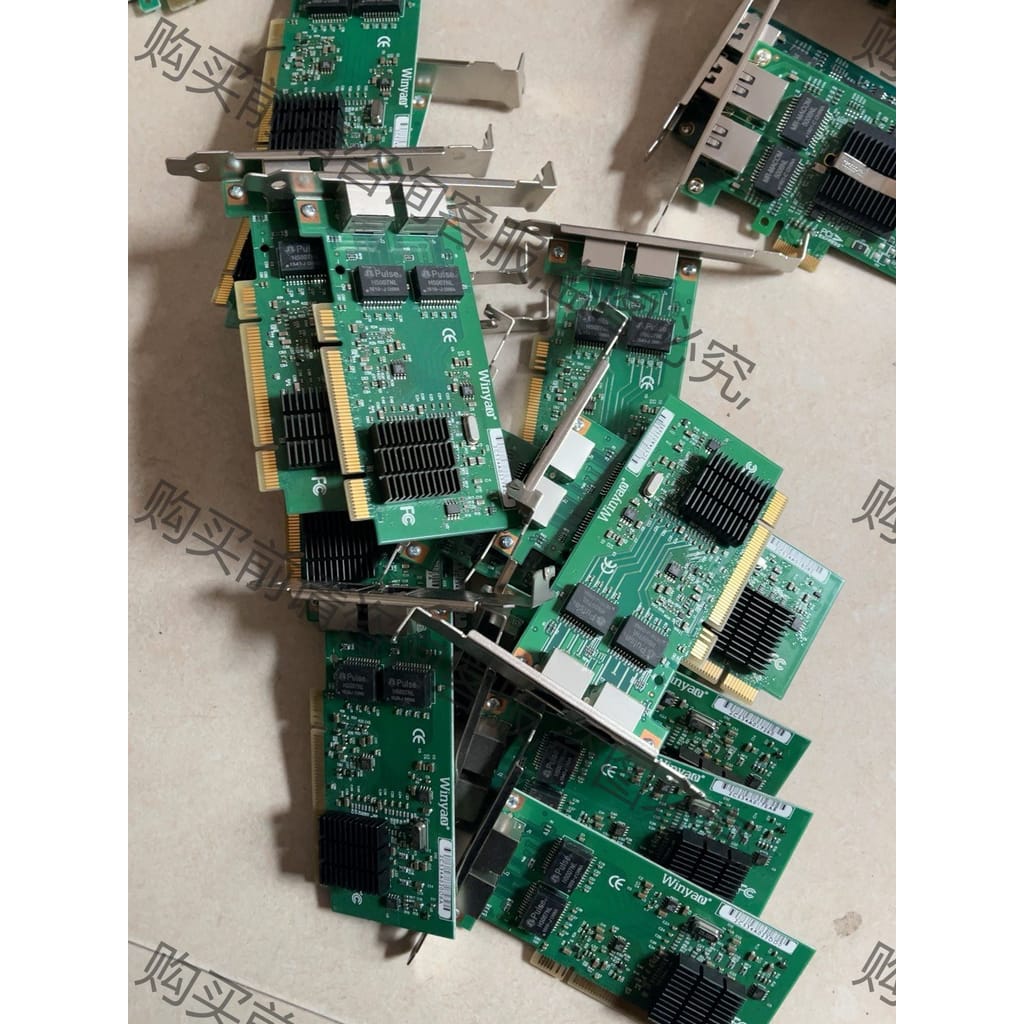 功能正常议价 Win yao WY546T2 PCI双口千兆网卡软路由网卡