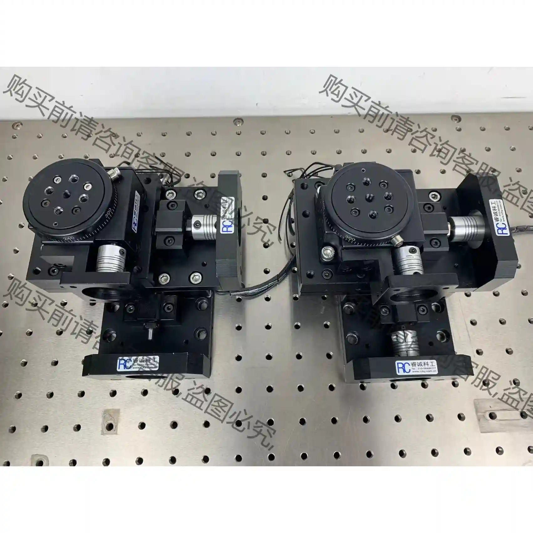 三轴电动平台 XY平移+R轴旋转 台面60mm 丝杆规格0 先议价 包上机