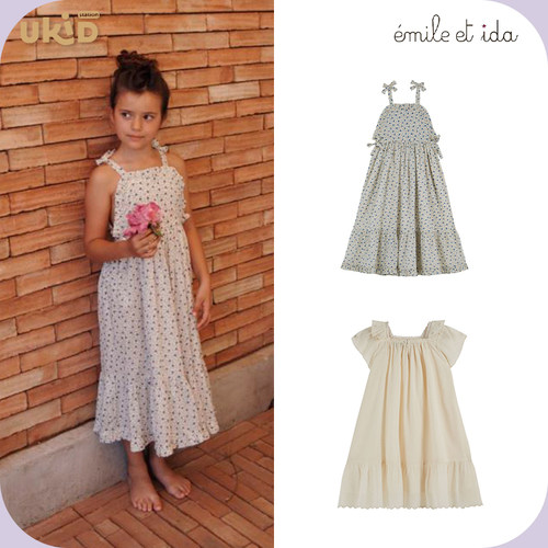 现货 emile et ida 24SS春夏季儿童装女连衣裙
