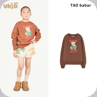 儿童装 现货 棕色卫衣 春夏新款 2024SS TAO babar
