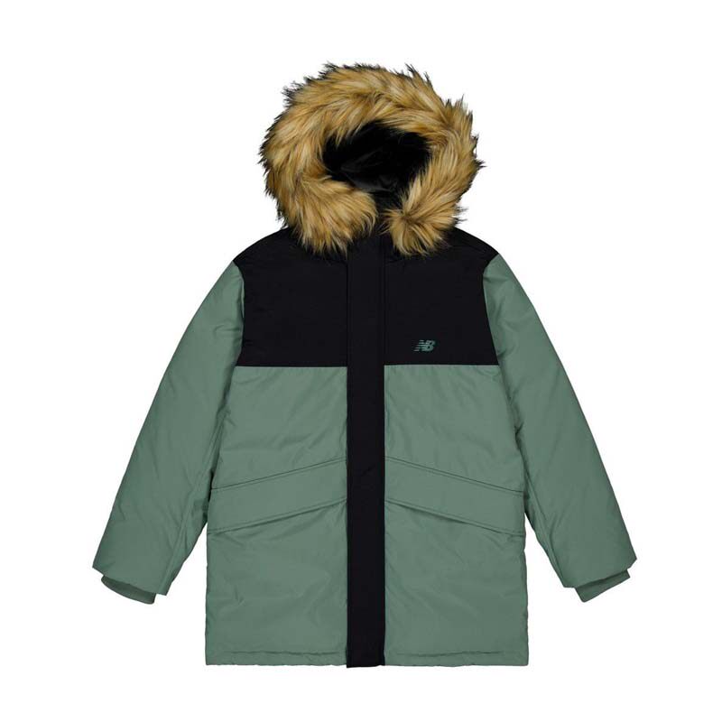 NewBalanc连帽中长款羽绒服