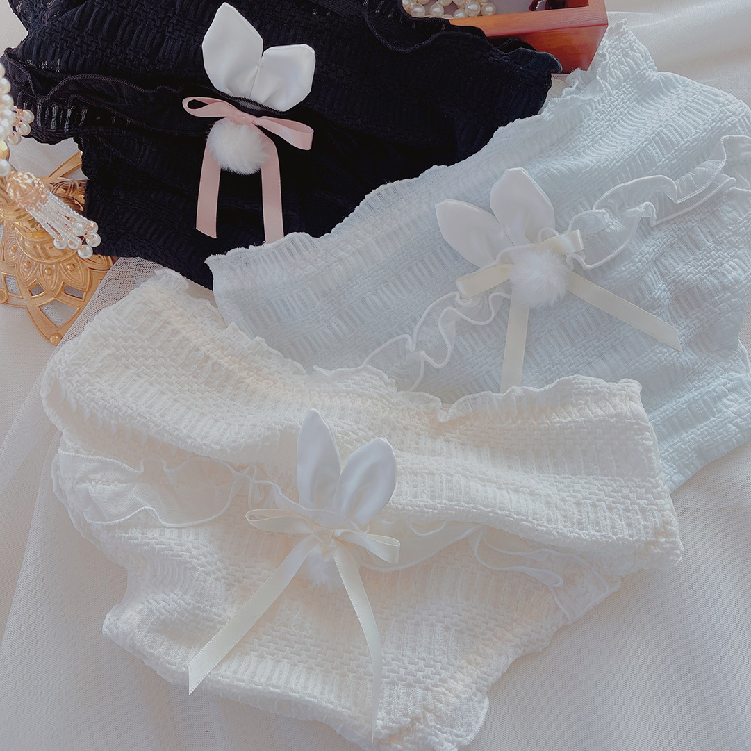 软萌泡泡亲肤透气兔耳朵可爱少女