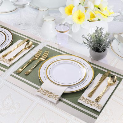 7.5inch plate+10.25inch plate disposable dinner set  party
