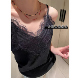 100%全羊毛睫毛蕾丝吊带背心女内搭外穿性感美背打底衫 无袖 上衣