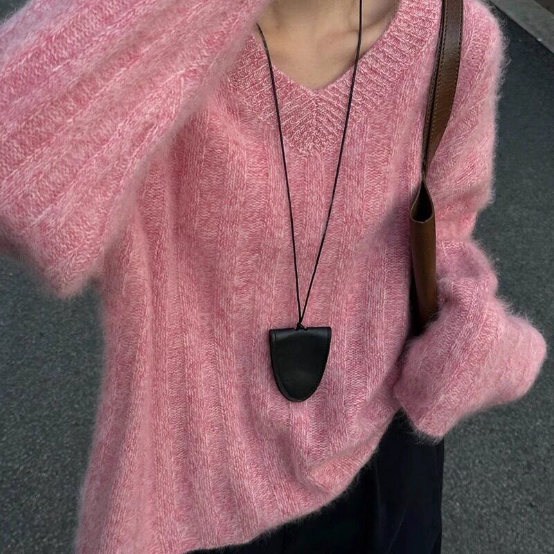 韩版糯叽叽套头衫毛衣