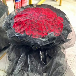 巴中市鲜花店生日束表白百合香槟红粉玫瑰1巴州区平昌通南江县