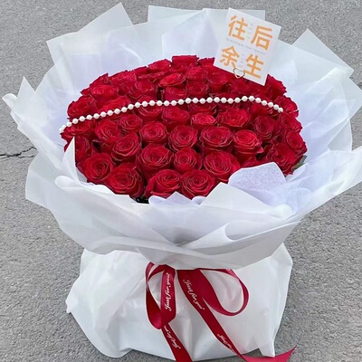 鹤壁市花店生日鲜花束表白红粉香槟蓝玫瑰鹤山城淇滨区浚淇县1