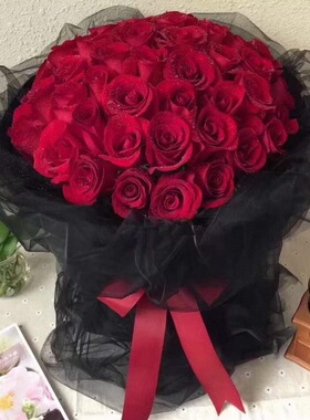 武威市鲜花店生日束表白百合红粉蓝玫瑰1凉州区古浪民勤天祝县