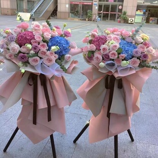 黑河市店开业张鲜花篮同城速递商务乔迁庆典8爱辉区北安嫩江逊克