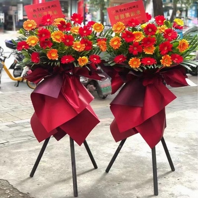 庆阳市店开业张鲜花篮同城速递商务乔迁庆典8西峰区正宁华池合水