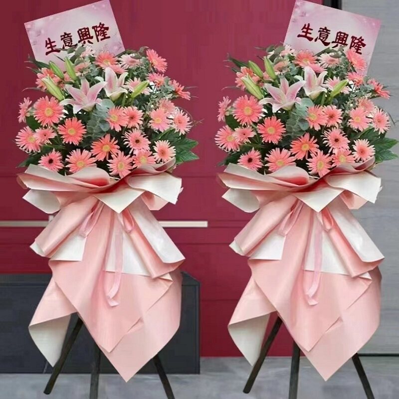 巴中市店开业张鲜花篮同城速递商务乔迁庆典18巴州区平昌通南江县