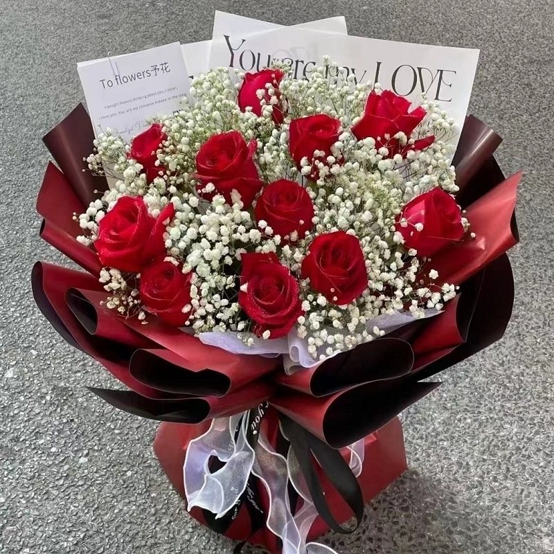 衡水市鲜花店速递礼物送生日粉红玫瑰束18桃城冀州深州枣武邑强县