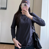 T恤女早秋胖mm200斤显瘦休闲上衣 遮肚子纯色长袖 COCO微胖大码 女装