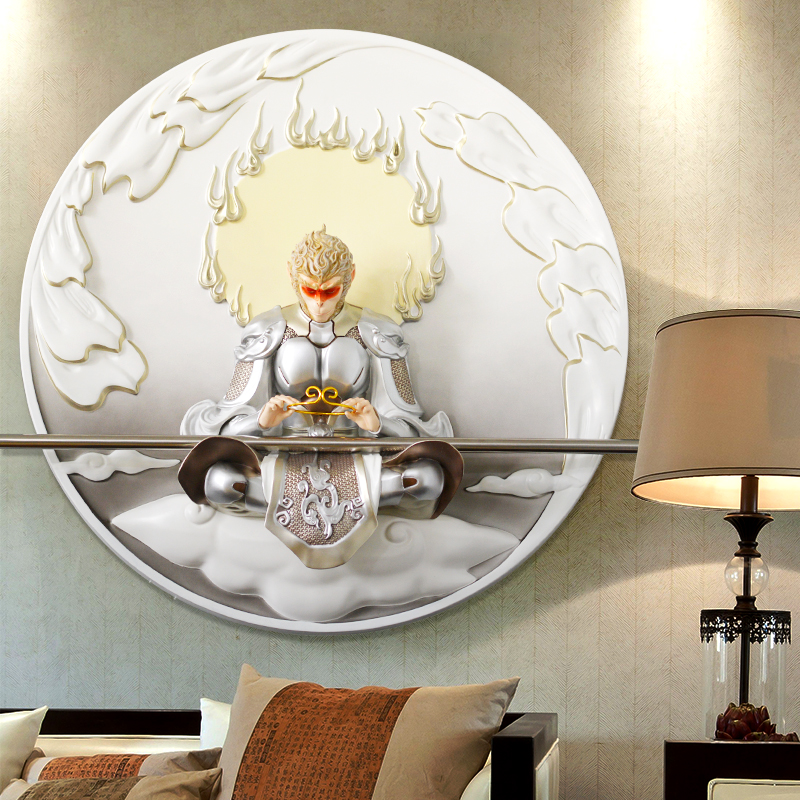 立体浮雕孙悟空壁画客厅玄关书房酒吧咖啡厅商场创意齐天大圣挂画