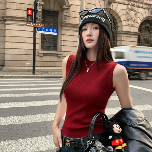 【美式针织吊带背心】纯欲百搭