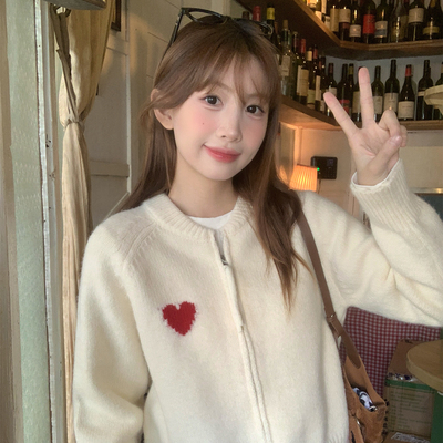 【软糯亲肤】杏色针织开衫外套