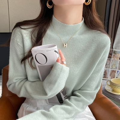 半高领针织衫女内搭高级感