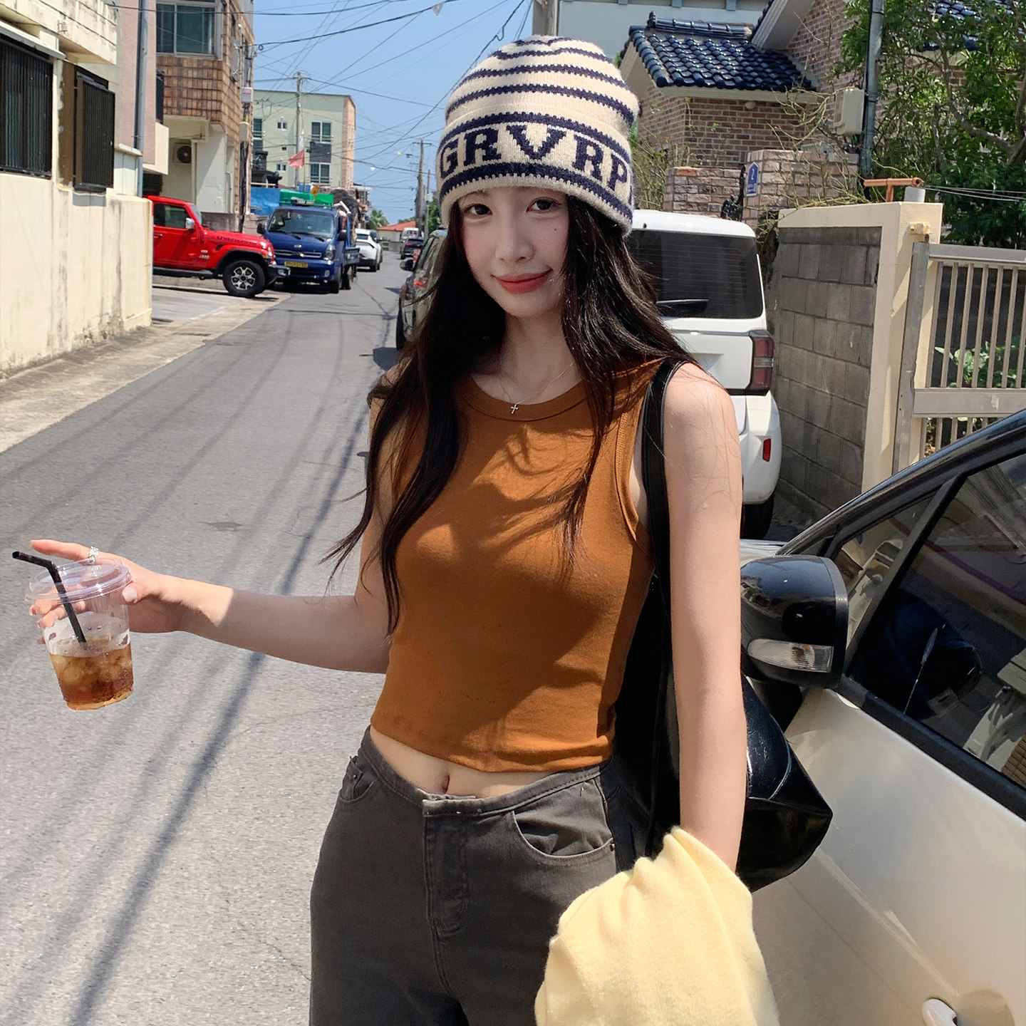 【美式辣妹】无袖吊带背心女图片