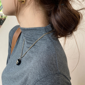 长袖 内搭女早春秋季 显瘦高级感洋气灰色上衣 半高领灰色打底衫 修身