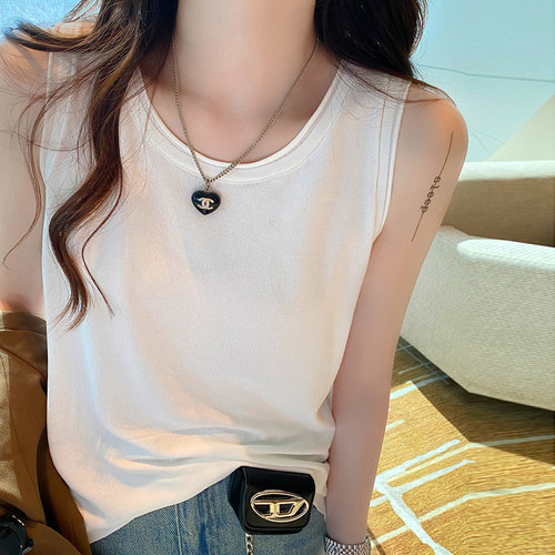 休闲冰丝宽松高级打底吊带背心