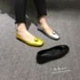 Nhà ga châu Âu 2019 Hàng châu Âu xuân mới da vuông đầu nông miệng đinh tán lớn nóng thấp để giúp bà nội giày đơn - Giày cắt thấp giày hồng thạnh nữ
