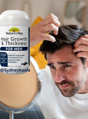 [发质]澳洲直邮 NATURES WAY 佳思敏男士养发增厚头发营养片60粒