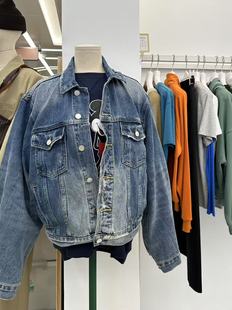 BELLATAG正版秋季新款 很复古的感觉的洋气牛仔外套女