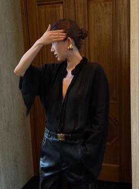 All In正品早秋新款 好美的仙仙的衬衫女 个人很爱哦