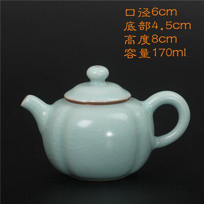 柏采茶壶高端汝瓷开片茶具