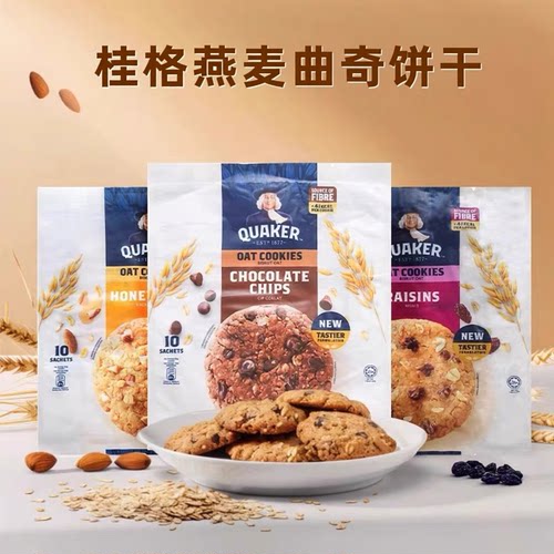 进口QUAKER桂格巧克力果仁曲奇