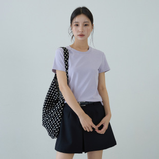 t恤女夏新款 圆领短袖 基础款 百搭糖果色透气上衣11181 12色可选