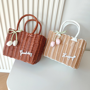 高级婚庆伴手礼酒宴回礼编织礼物篮子喜糖喜蛋提篮公司年会礼品篮