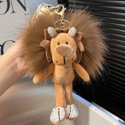 小狮子钥匙扣挂件毛绒玩偶包挂饰