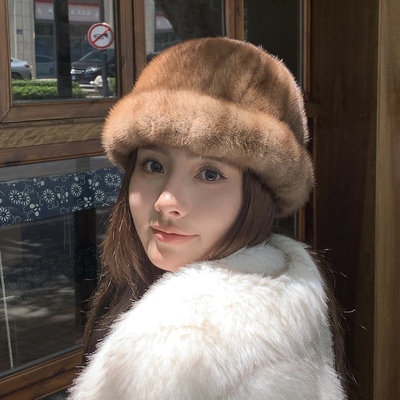 赛雅娜皮草礼帽韩版女秋冬高级感
