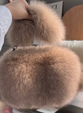 赛雅娜皮草包包简约中号时尚