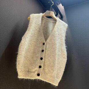 80斤 衣长55CM 140斤 针织简约亮片马甲背心 2024年新款