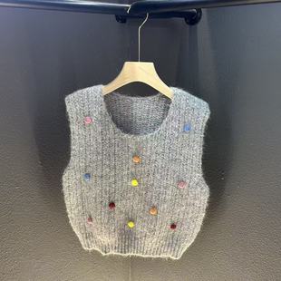 80斤 2025年新款 衣长48CM 百搭秋冬马甲 140斤 针织气质时尚