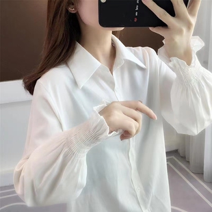 女喇叭袖 2026年春节新款 衬衫