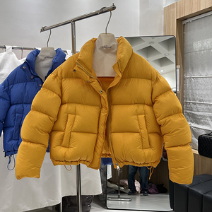 2024年冬季新款韩国东大门立领加厚羽绒服女宽松时尚面包服外套潮