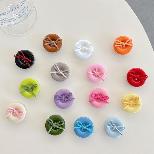 小众通用纽扣纯色黏贴气囊支架