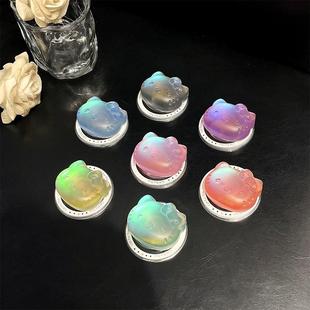 桌面追剧创意便携式可壳支架支架磁吸镭射伸缩气囊手机女款看炫彩