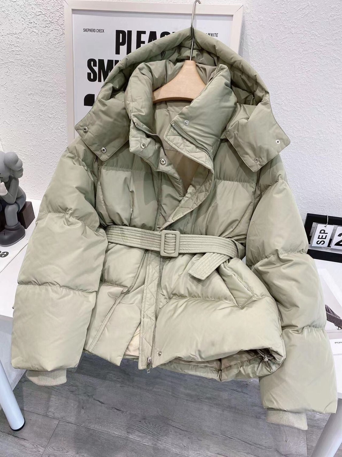 2025冬季新款韩版休闲宽松鹅绒加厚保暖连帽女短款羽绒服422