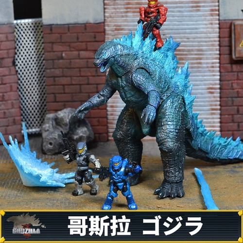 Подлинное Neca Godsla Toy Hand -Model Monster Wang Honglian ядро ​​может распылять Magaton Kidora
