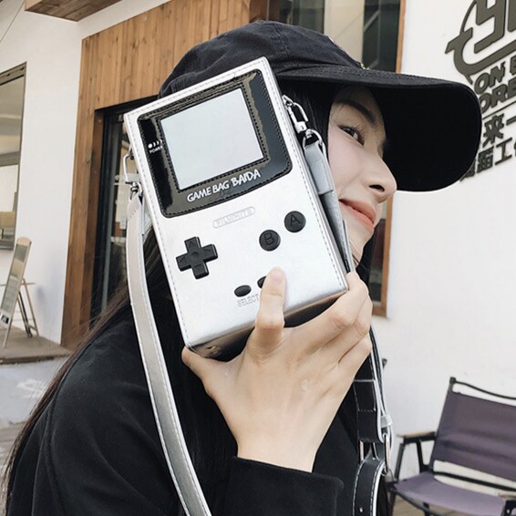 小众潮游戏机盒子包男女个性酷搞怪创意小方包单肩斜挎迷你小包包