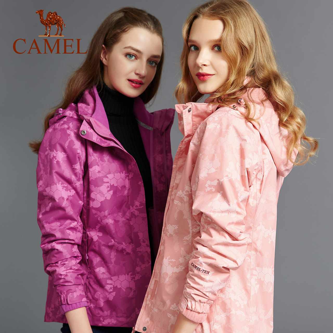 【非卖品】户外女款冲锋衣三合一可拆卸防风防水外套加绒加厚冲锋