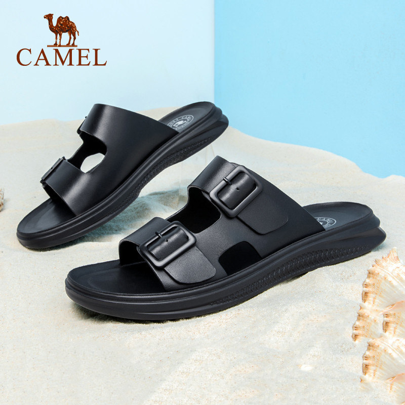 【非卖品】真皮拖鞋商务休闲软底凉鞋2020夏季新款韩版百搭凉拖潮