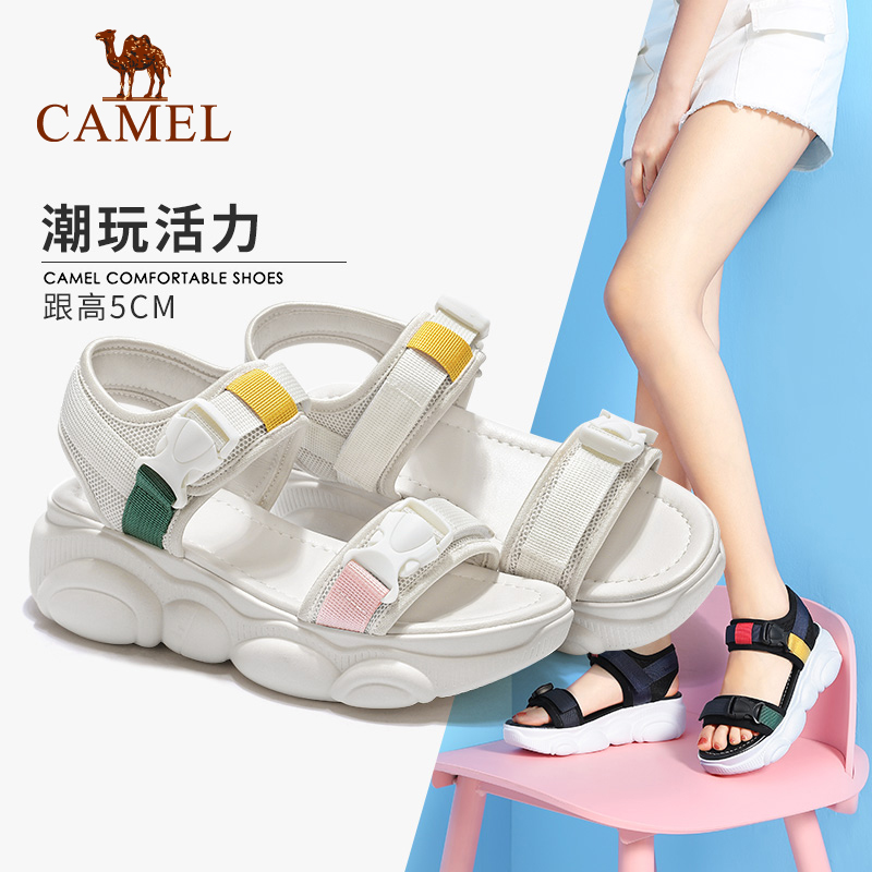 【非卖品】女鞋2020夏季新款小熊底凉鞋运动网红ins超火厚底学生