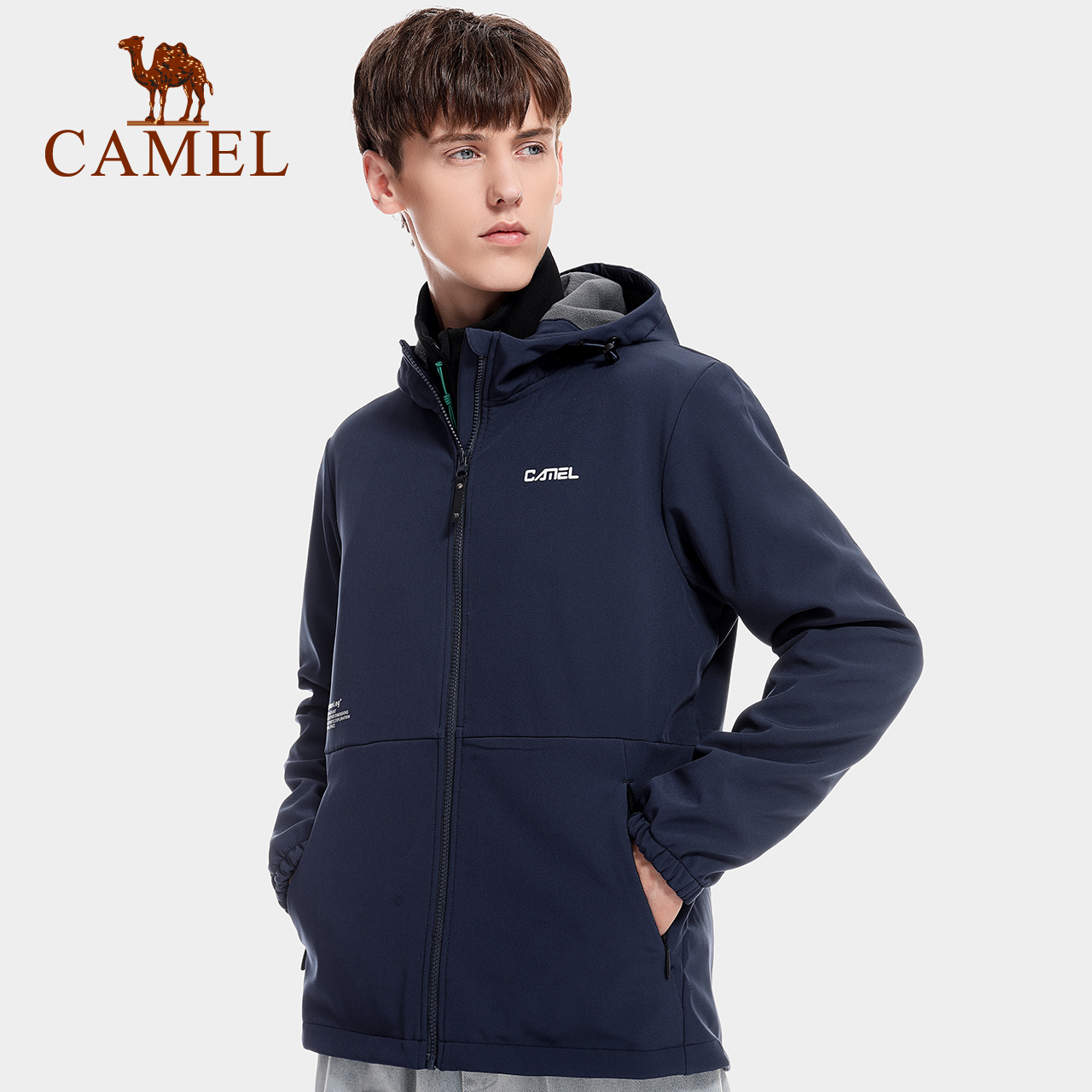 【非卖品】Camel骆驼户外软壳衣男女加绒加厚保暖防风简约出行